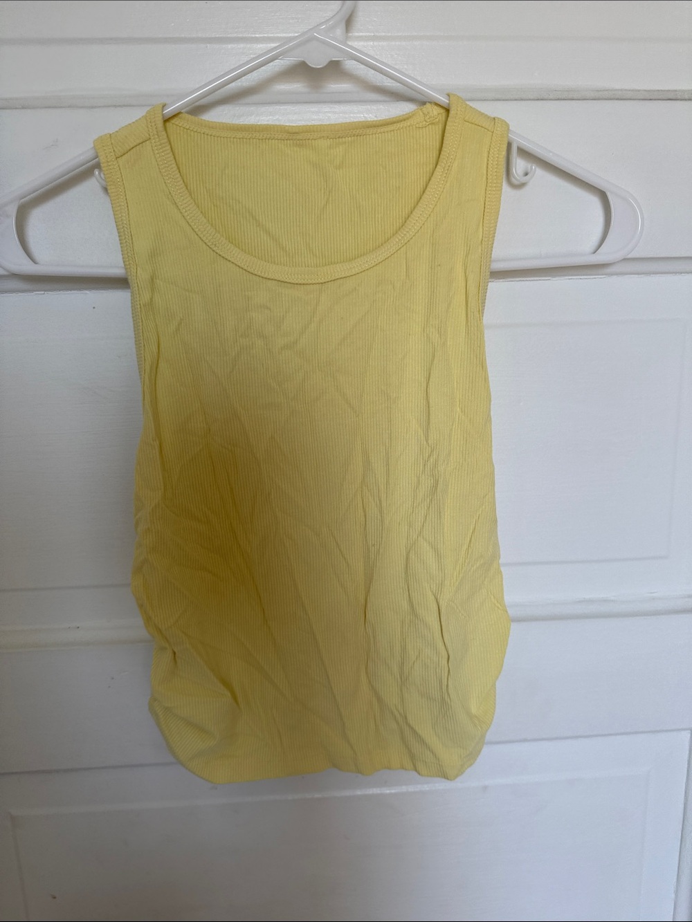 Women’s Sleeveless Ribbed Tank Top - Yellow